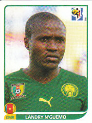 Landry N'Guemo Cameroon samolepka Panini World Cup 2010 #404